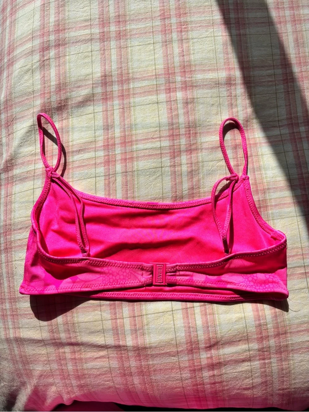 Triangl Swimwear Hot Pink Floral Top - Mica Pitaya Floral